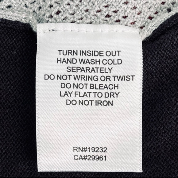 Alfred Dunner Knit Sweater Embellished Neckline Colorblock 3/4 Sleeve Crewneck - Picture 9 of 11